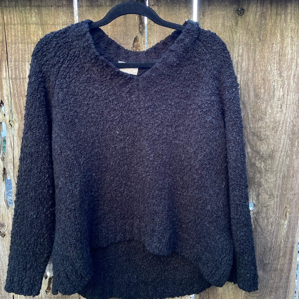 gray sweater